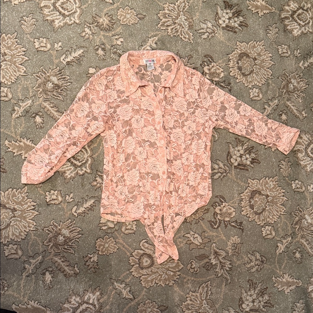 Elegant Floral Lace Blouse